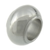 Stainless Steel Large Hole Beads, Rondelle, plated, Customized Approx 6.5mm 
