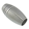 Runder Edelstahl Magnetverschluss, Rohr, plattiert, Kundenindividuell, keine, 9.2x17.8mm, Bohrung:ca. 5.2mm, verkauft von PC