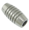 Round Stainless Steel Magnetic Clasp, Tube, plated Approx 5.2mm 