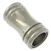 Runder Edelstahl Magnetverschluss, Rohr, plattiert, Kundenindividuell, keine, 11.8x21mm, Bohrung:ca. 8mm, verkauft von PC