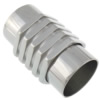 Runder Edelstahl Magnetverschluss, Rohr, plattiert, keine, 13.5x21mm, Bohrung:ca. 10.2mm, verkauft von PC