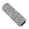 Round Stainless Steel Magnetic Clasp, Tube, plated, textured Approx 4.2mm 