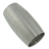 Runder Edelstahl Magnetverschluss, Rohr, plattiert, Kundenindividuell, keine, 7.8x13.8mm, Bohrung:ca. 5.2mm, verkauft von PC