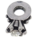 Zinklegierung European Perlen, plattiert, keine, frei von Nickel, Blei & Kadmium, 11.2x16.4x8mm, Bohrung:ca. 5mm, verkauft von PC