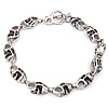 Stainless Steel Chain Bracelets, Skull Approx 8 Inch 