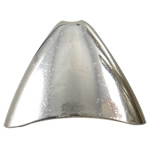 CCB Plastic End Cap, Copper Coated Plastic, Triangle, platinum color plated Approx 1.5mm 