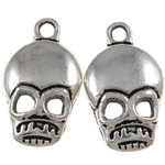 Zinc Alloy Skull Pendants, plated nickel, lead & cadmium free Approx 2mm, Approx 