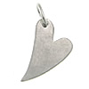 Stainless Steel Tag Charm, Heart, Customized, original color Approx 