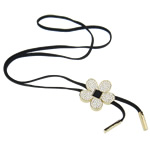 Fashion Iron Necklace, Zinc Alloy, Flower, enamel & with rhinestone, nickel, lead & cadmium free Inch 