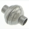 Runder Edelstahl Magnetverschluss, Laterne, plattiert, keine, 12x14.5mm, Bohrung:ca. 4mm, verkauft von PC