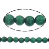 Natürliche Malachit Perlen, rund, verschiedene Größen vorhanden, Länge:15 ZollInch, verkauft von Strang