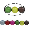 Perles de miracle en plastique, Rond, couleurs mélangées, 4mm Environ 2mm Environ 14.5 pouce, Environ Vendu par brin