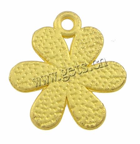 Zinc Alloy Flower Pendants, plated, 6 petal & Customized & enamel, more colors for choice, 17x15x2mm, Hole:Approx 1.5mm, Sold By PC