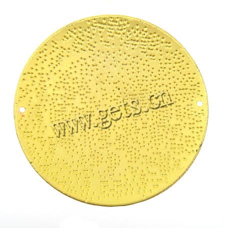 Enamel Zinc Alloy Connector, Flat Round, plated, Customized & with rhinestone, more colors for choice, nickel, lead & cadmium free, 60x60x9mm, Hole:Approx 1.5mm, Sold By PC