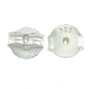 925 Sterling Silver Tension Ear Nut, plated Approx 1.2mm [