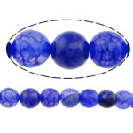 Natural Dragon Veins Agate Beads, Round blue Approx 0.8-1mm Approx 15 Inch 