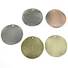 Iron Slice Pendants, Flat Round, plated Approx 1.2mm 