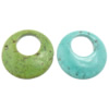 Natural Turquoise Pendants, Natural Coral, Donut Approx 1mm 