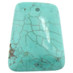 Pendentifs Turquoise naturelle, trapèze, vert Environ 3mm, Vendu par PC