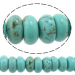 Dyed Natural Turquoise Beads, Dyed Turquoise, Rondelle, green Approx 1mm Approx 15.5 