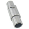 Runder Edelstahl Magnetverschluss, Rohr, plattiert, Kundenindividuell, keine, 17x6mm, Bohrung:ca. 3mm, verkauft von PC