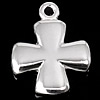Sterling Silver Cross Pendants, 925 Sterling Silver, plated Approx 1mm 