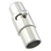 Runder Edelstahl Magnetverschluss, Rohr, plattiert, Kundenindividuell, keine, 20x10mm, Bohrung:ca. 8mm, verkauft von PC