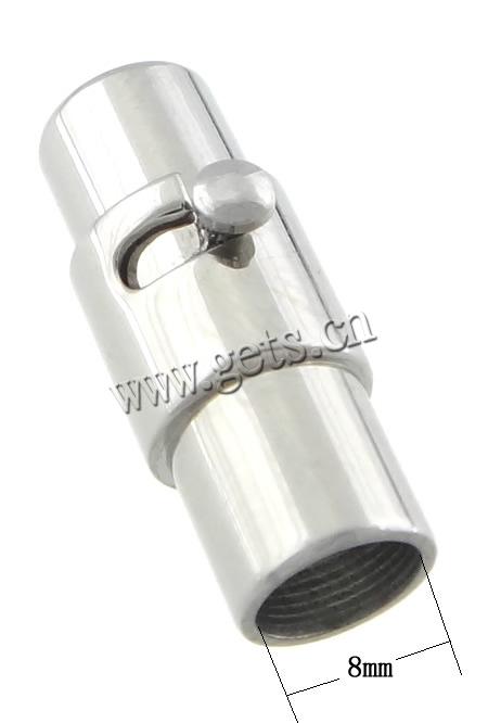 Runder Edelstahl Magnetverschluss, Rohr, plattiert, Kundenindividuell, keine, 20x10mm, Bohrung:ca. 8mm, verkauft von PC