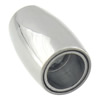 Round Stainless Steel Magnetic Clasp, Tube, plated, Customized Approx 5mm 