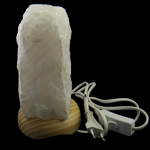 lampe de quartz naturel , quartz clair, avec bois Vendu par PC
