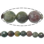 Natural Indian Agate Beads, Round & faceted Approx 1.5mm Approx 15 Inch 