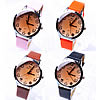 Bracelets de montre pour femmes, alliage de zinc, avec cuir PU & verre, Placage de couleur platine, plus de couleurs à choisir, 40mm, 17mm Environ 9.2 pouce, Vendu par PC