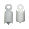 Stainless Steel Cord Tips, Rectangle, original color Approx 1.2mm 