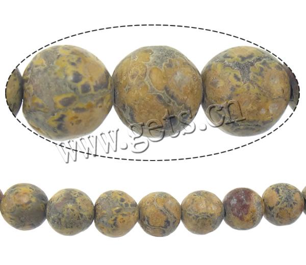 Leopard Skin Stone Bead, Round, more sizes for choice, Hole:Approx 1.5mm, Length:Approx 15 Inch, Sold By Strand