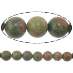 Unakite Beads, Round Approx 1.5mm Approx 15 Inch 
