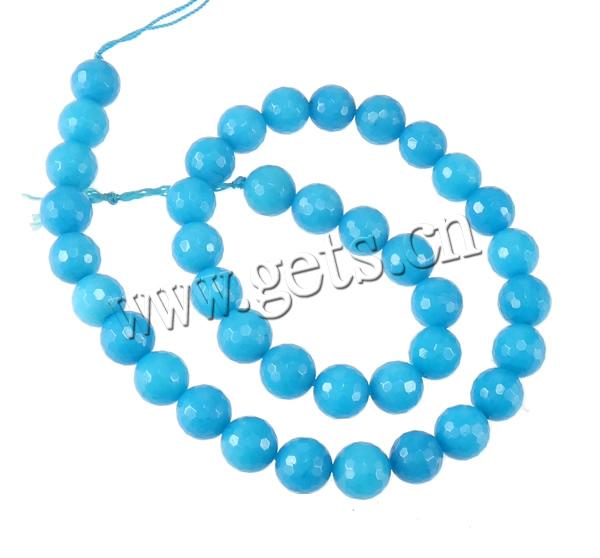 Dyed Jade Beads, Dyed Marble, Round, different size for choice & faceted, more colors for choice, Hole:Approx 1.8mm, Length:Approx 15 Inch, Sold By Strand