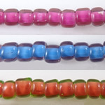 Round Japanese Seed Beads, Стеклянный, Круглая, двухцветный, Много цветов для выбора отверстие:Приблизительно 1mm, Приблизительно 13000ПК/сумка, продается сумка