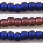Round Japanese Seed Beads, Стеклянный, Круглая, серебрянное линование, глазированный, Много цветов для выбора отверстие:Приблизительно 1mm, Приблизительно 13000ПК/сумка, продается сумка
