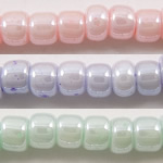 Round Japanese Seed Beads, Стеклянный, Круглая, Кремовый, Много цветов для выбора отверстие:Приблизительно approx0.5-1mm, Приблизительно 135000ПК/сумка, продается сумка
