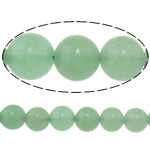 Green Aventurine Bead, Round, natural Approx 1mm Approx 15 Inch 