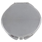 Zinc Alloy Cosmetic Mirror, Flat Round nickel, lead & cadmium free 