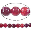 Natürliche Rosa Achat Perlen, rund, Kundenindividuell & Weitere Größen für Wahl & facettierte, Bohrung:ca. 1-1.5mm, Länge:ca. 15 ZollInch, verkauft von Strang[