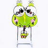 Table Watch Decoration, PC Plastic, with Zinc Alloy, Frog, platinum color plated, approx 190mm 