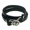 Men Bracelet, Cowhide, 316 stainless steel clasp , 7mm Approx 21.5 Inch 