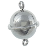Round Stainless Steel Magnetic Clasp, single-strand Approx 2mm 