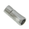 Zinklegierung Magnetverschluss, Rohr, plattiert, keine, 8x22mm, Bohrung:ca. 6.5mm, verkauft von PC