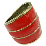 Эмаль цинкового сплава кольцо, цинковый сплав, эмаль, не содержит никель, свинец отверстие:Приблизительно 18mm, размер:8, продается PC