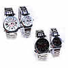 Couple Watch Bracelets, Zinc Alloy, with Glass, platinum color plated, for couple 30mm, 40mm, 15-20mm Approx 7.8 Inch, Approx 9 Inch 