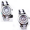 Men Wrist Watch, Zinc Alloy, with Glass, platinum color plated 38mm, 20mm Approx 9 Inch 