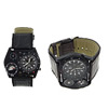 Bracelets de montre pour femmes, alliage de zinc, avec cuir PU & verre, Placage, avec boussole & avec thermomètre, plus de couleurs à choisir 36mm Environ 10 pouce, Vendu par PC